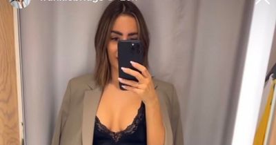 ITV Loose Women's Frankie Bridge defends her braless appearance with hilarious video after showing off outfits in changing room