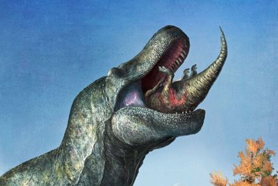 T rex’s ‘ferocious’ fangs were hidden by lizard-like lips, say scientists