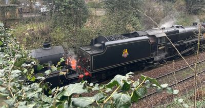 'Surprised’ Edinburgh residents spot rare steam train in plush neighbourhood