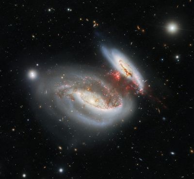 Look! Astronomers Capture Stunning Image of an Intergalactic Hit and Run