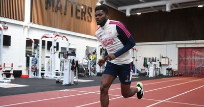 Three things spotted at Arsenal training: Thomas Partey injury update, William Saliba replacement