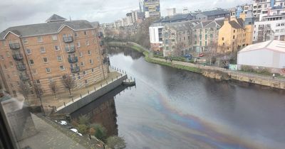 Concerned Edinburgh residents spot 'oil slick' in Water of Leith as investigation launched