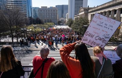 Hundreds rally in Tennessee to demand stricter gun laws after school shooting