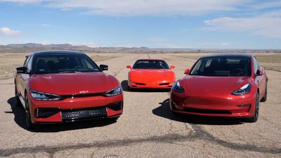 Kia EV6 GT Drag Races Tesla Model 3 Performance, It's Really Close