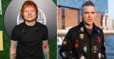 Ed Sheeran shares emotional email he sent Robbie Williams over weight and drugs struggle