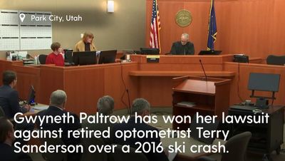 Gwyneth Paltrow awarded $1 and cleared of fault over 2016 skiing collision in Utah