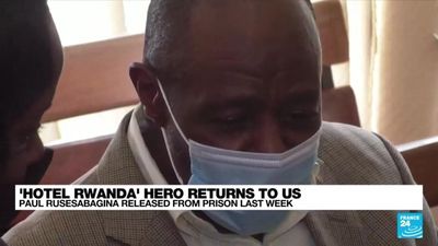 'Hotel Rwanda' hero Paul Rusesabagina arrives in US following release