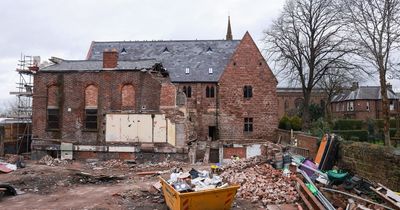 Council update after derelict church hall dramatically collapsed