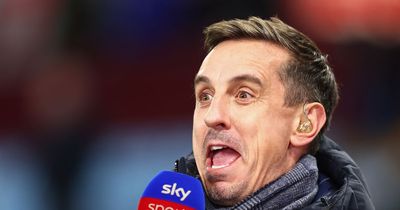 Gary Neville argues with Liverpool fan over Manchester United legend who is 'better than' Trent Alexander-Arnold or Andy Robertson