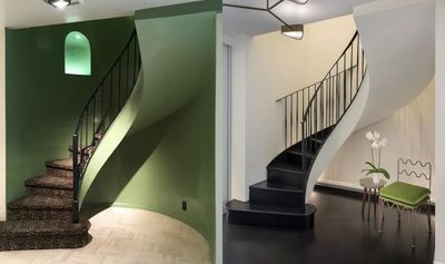 Before and after – this apartment's dated interiors and leopard print carpet made way for a modern transitional design