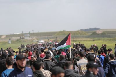 Palestinians in Gaza condemn Israeli occupation on Land Day