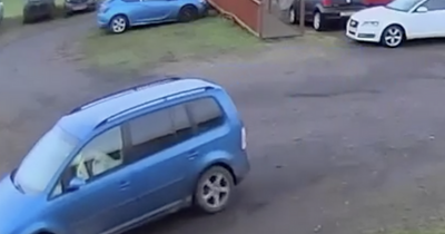 East Lothian couple caught on camera lurking around property in battered blue car