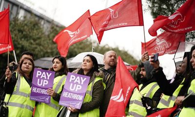 Heathrow ‘operating as normal’ as 10-day strike by security staff begins