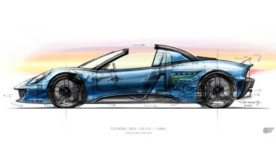 Gordon Murray T.33 Spider Teased In Sketch Ahead Of April 4 Debut