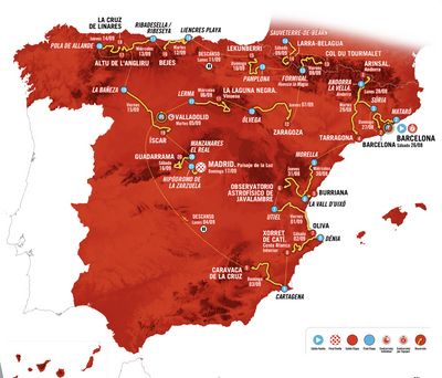2023 Vuelta a España route