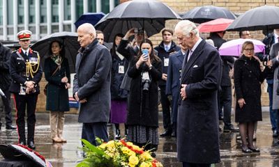 King Charles lays wreath in Hamburg to honour second world war dead