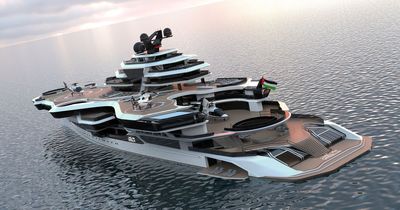 Incredible £440m 'mega yacht' with 15 apartments, two heliports and its own submarine