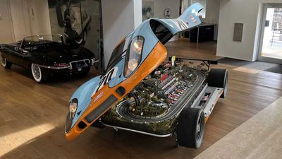 Slot Car Track Built Into Replica Porsche 917 Body Looks Amazing