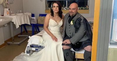 Scots bride walks down aisle just days after being paralysed thanks to hospital 'angels'