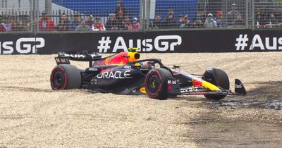 Sergio Perez beaches Red Bull in Australian GP qualifying before X-rated blast over radio