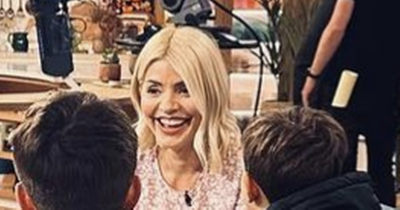 Holly Willoughby's rarely-seen children pay visit to This Morning set