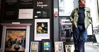 Inside Manchester's new music art shop run by man behind iconic Oasis album covers