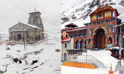 Uttarakhand: Massive snowfall continues in Kedarnath, Badrinath Dhams