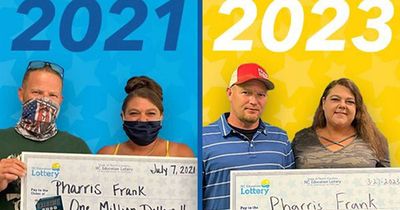 'I did it again!' North Carolina man wins $2m on lottery two years after his $1m prize