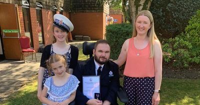 Family of a GMP cop who spent 18 months in hospital after severe stroke take another step towards dream