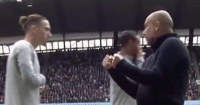What Pep Guardiola did to two Liverpool players on touchline after Man City goal