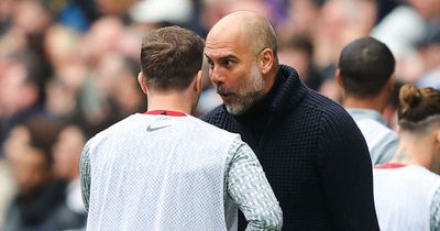 Pep Guardiola reveals what he said to Kostas Tsimikas and Arthur Melo after goal against Liverpool