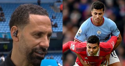 Man United legend Rio Ferdinand explains why Casemiro is 'better' than Man City ace Rodri