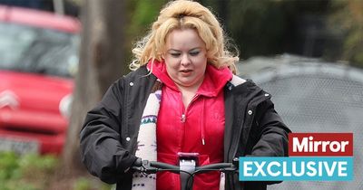 Nicola Coughlan looks worlds away from Bridgerton character as she's spotted filming new show