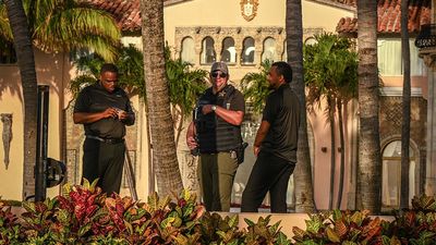 Watch: Outside Mar-a-Lago after Donald Trump has been indicted