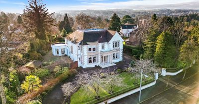 Huge £1.5million mansion up for sale in Glasgow with Wes Anderson-esque colour scheme