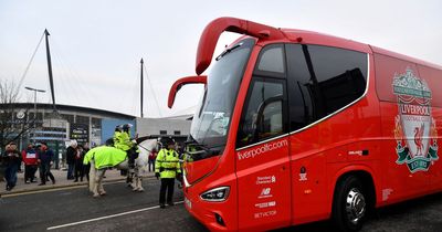 Liverpool team bus attacked with brick after Man City clash as police launch investigation