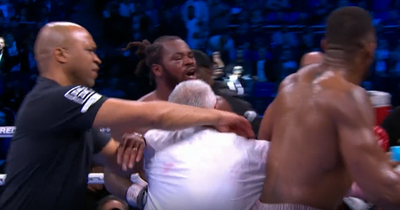 Anthony Joshua loses his cool AGAIN as he fights opponent after the final bell