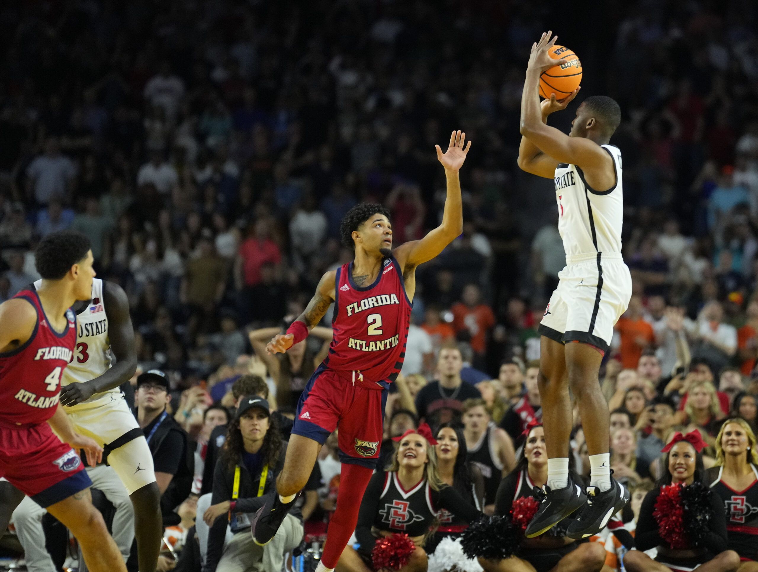 San Diego State’s Lamont Butler hit an absolutely…