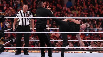 George Kittle, Pat McAfee Take Down The Miz in Wild Moment at ‘WrestleMania 39’