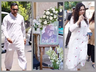 Pradeep Sarkar's prayer meet: Saif Ali Khan, Prasoon Joshi, Drashti Dhami, and others attend to offer their condolences