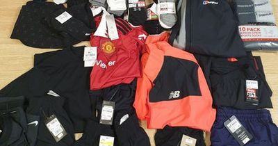 Police seize £700 haul of stolen sportswear after arresting two suspected shoplifters