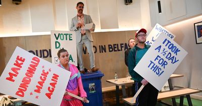 Dundonald Liberation Army 'standing for election' in new play Vote DLA