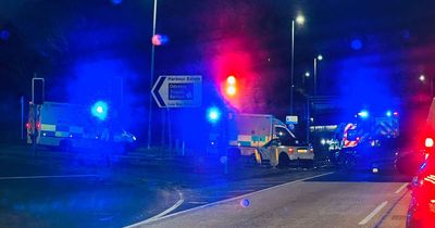 Sydenham Bypass crash sees two taken to hospital