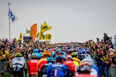 Mass fall as 40 riders hit the tarmac at Tour of Flanders