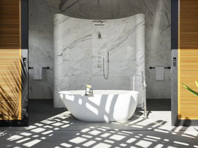 9 color palettes for minimalist bathrooms - instantly relaxing looks that feel elegant and expensive