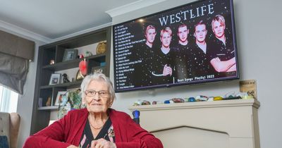 Westlife's oldest fan celebrates 101st birthday with sweet tribute to the band
