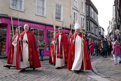 Archbishop of Canterbury leads Palm Sunday procession