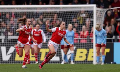 Katie McCabe downs Manchester City to bolster Arsenal’s WSL title hopes