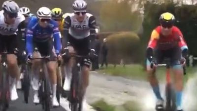 Filip Maciejuk apologises for huge crash as Tadej Pogačar wins first Tour of Flanders