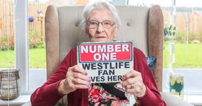 UK's oldest Westlife fan gets Facetime call from band member on her 101th birthday